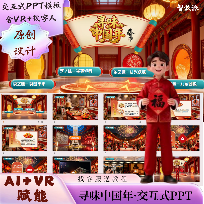 春节交互式PPT